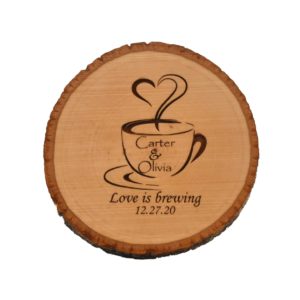 Custom engraved coaster.