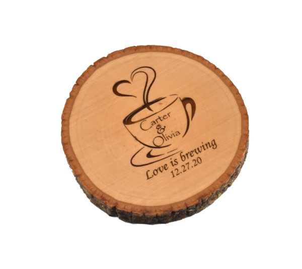 Custom engraved coaster.