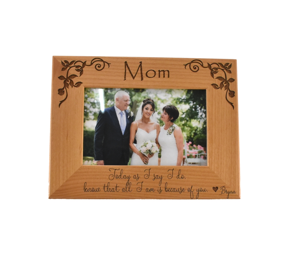 Personalized Picture Frame For Mother Of The Bride Gifts From