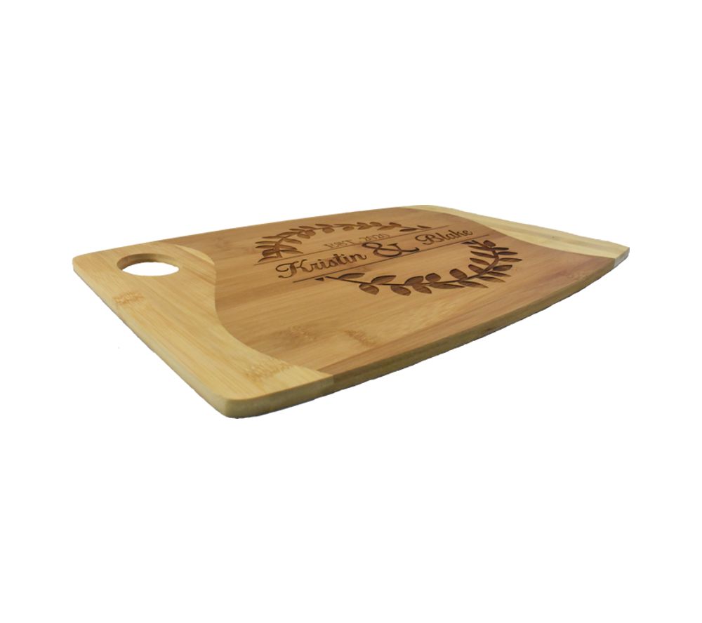 Family Kitchen Custom Engraved Bamboo Cutting Board - Whitetail Woodcrafters