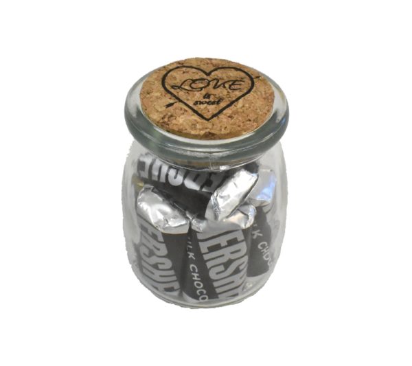 Engraved Love Is Sweet Wedding Favor Jar
