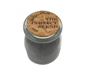 The Perfect Blend Engraved Wedding Favor Jar with Cork Lid