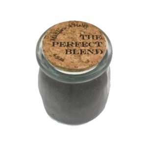 The Perfect Blend Engraved Wedding Favor Jar with Cork Lid