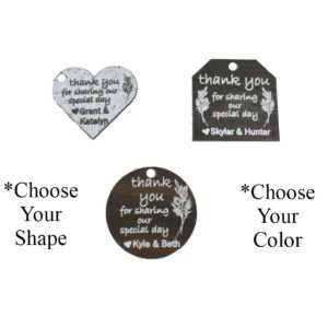 Our Special Day Acrylic Wedding Favor Tags