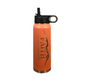 Faith Moves Mountains Engraved Insulated Water Bottle