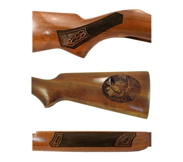Image Butt Stock with Grip and Forearm Checkering